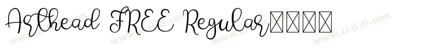 Arthead FREE Regular字体转换